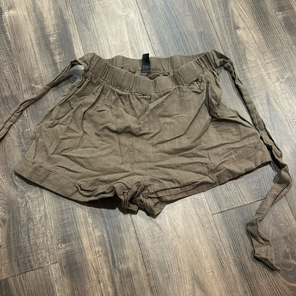 green shorts